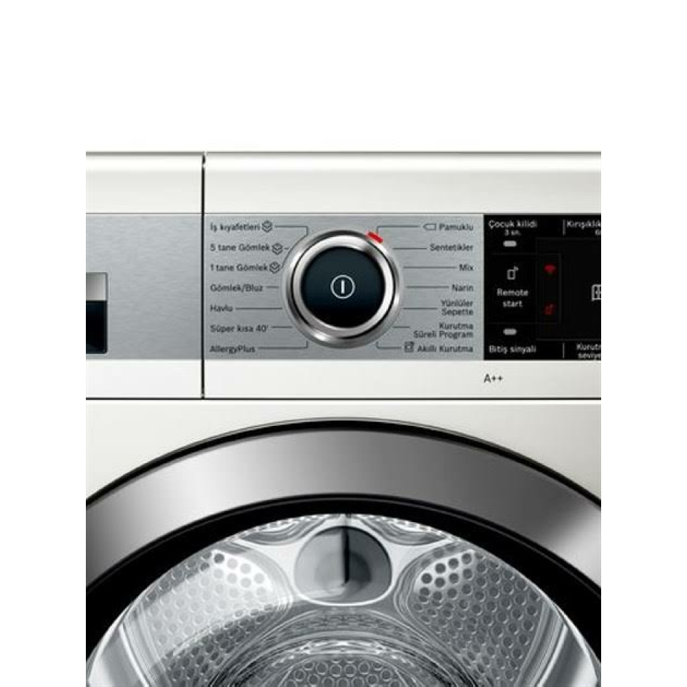 Bosch WTX87K8XTR 9 Kg Isı Pompalı Kurutma Makinesi