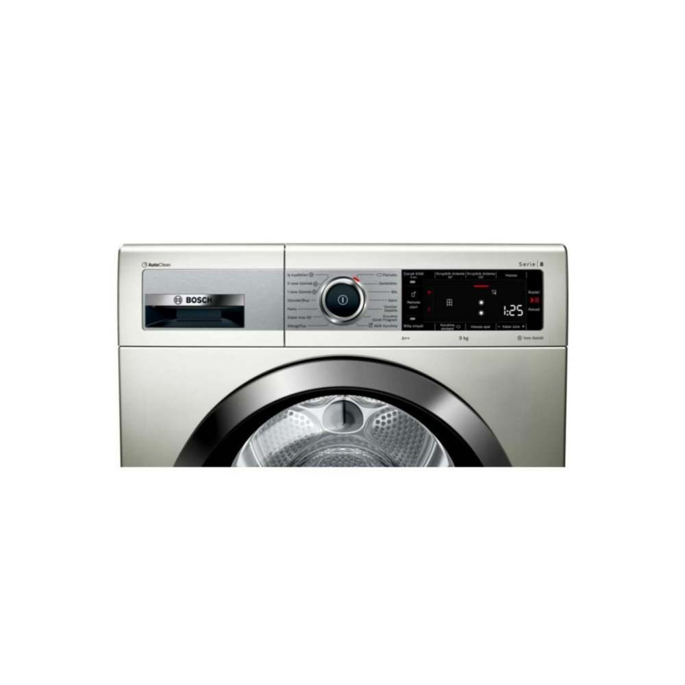 Bosch WTX87K8XTR 9 Kg Isı Pompalı Kurutma Makinesi