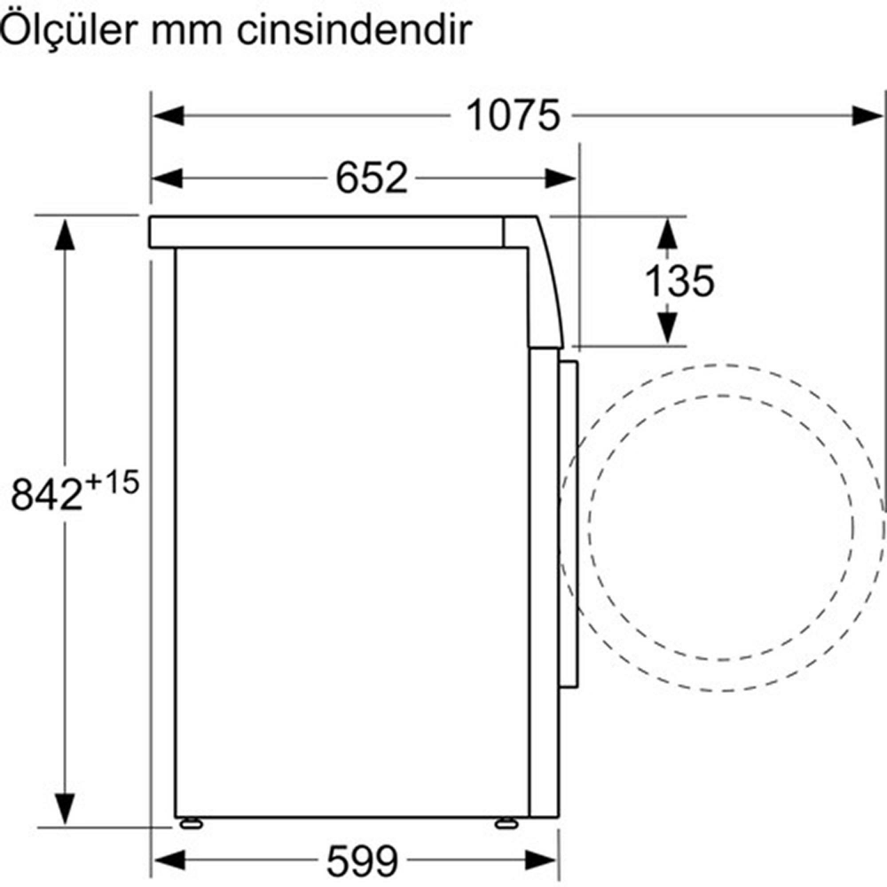 Profilo KM8610HTR 8 kg Isı Pompalı Çamaşır Kurutma Makinesi