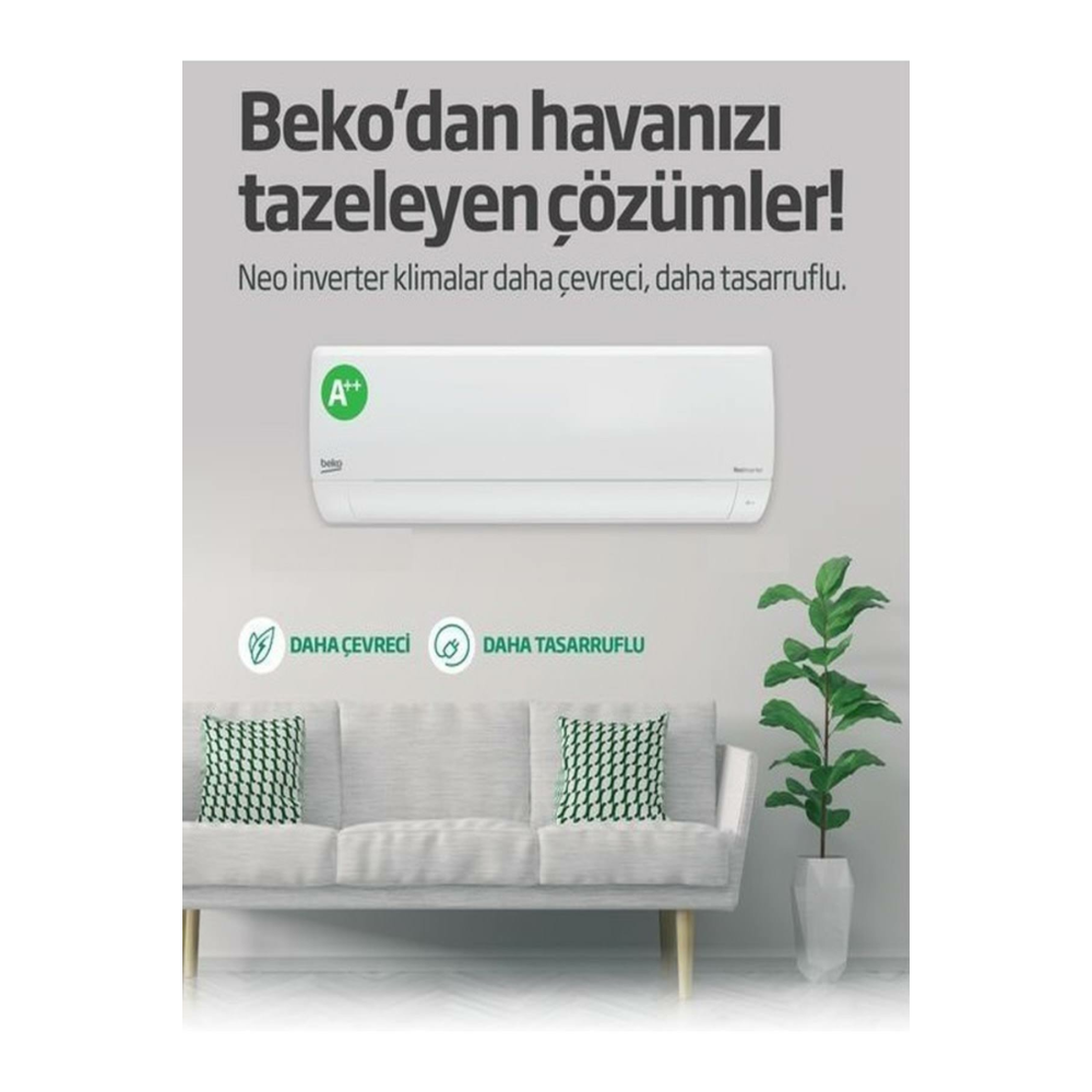 Beko 51205 A++ 12000 BTU Duvar Tipi Inverter Klima
