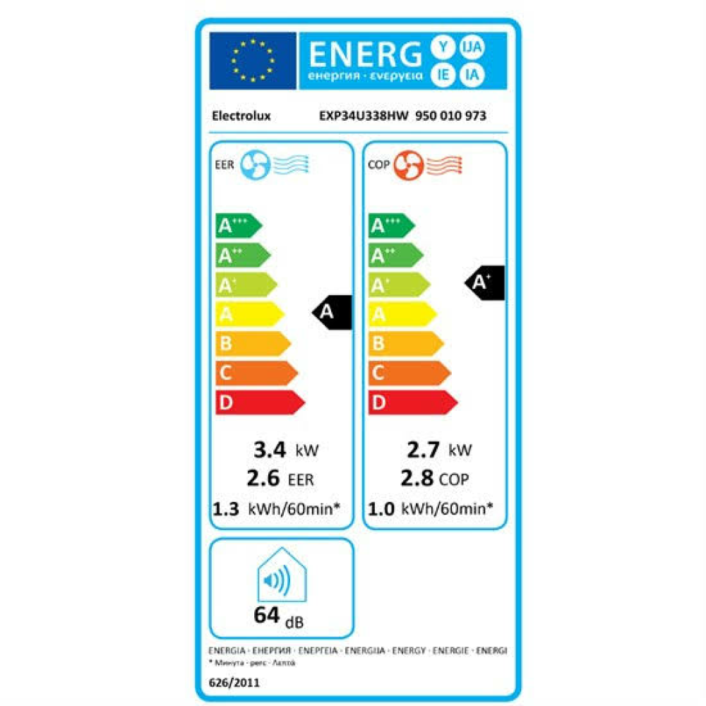 Electrolux EXP34U338HW 12000 Btu Portatif Klima