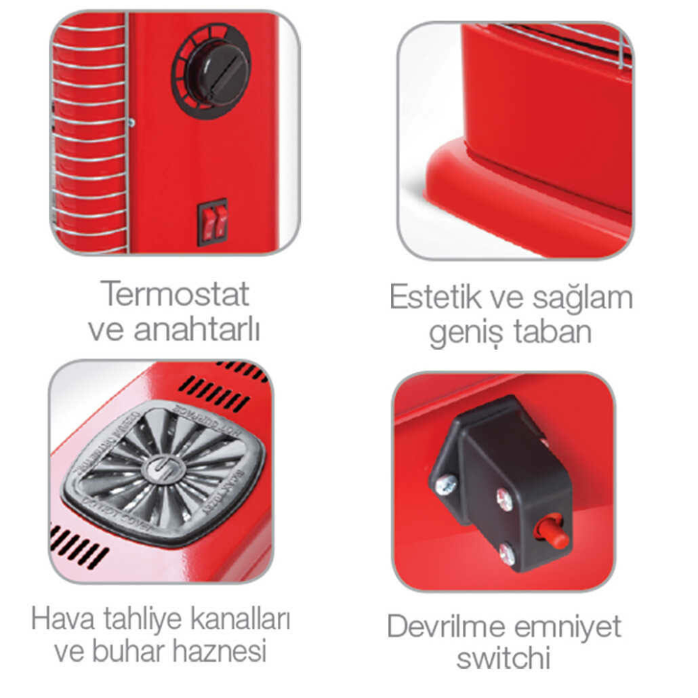 Minisan MS 2500 Maxi Buharlı Elektrikli Isıtıcı Soba