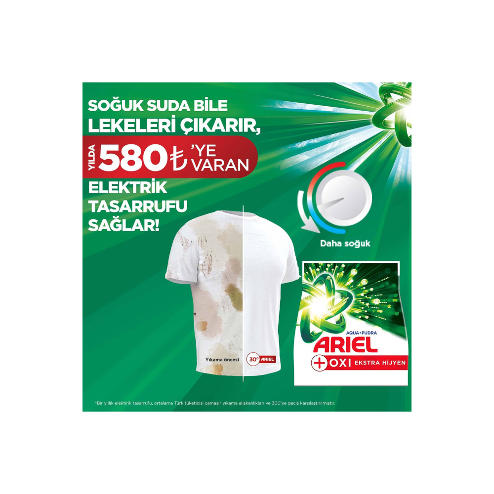 Ariel Toz Oxi Ekstra Hijyen 5,5 kg