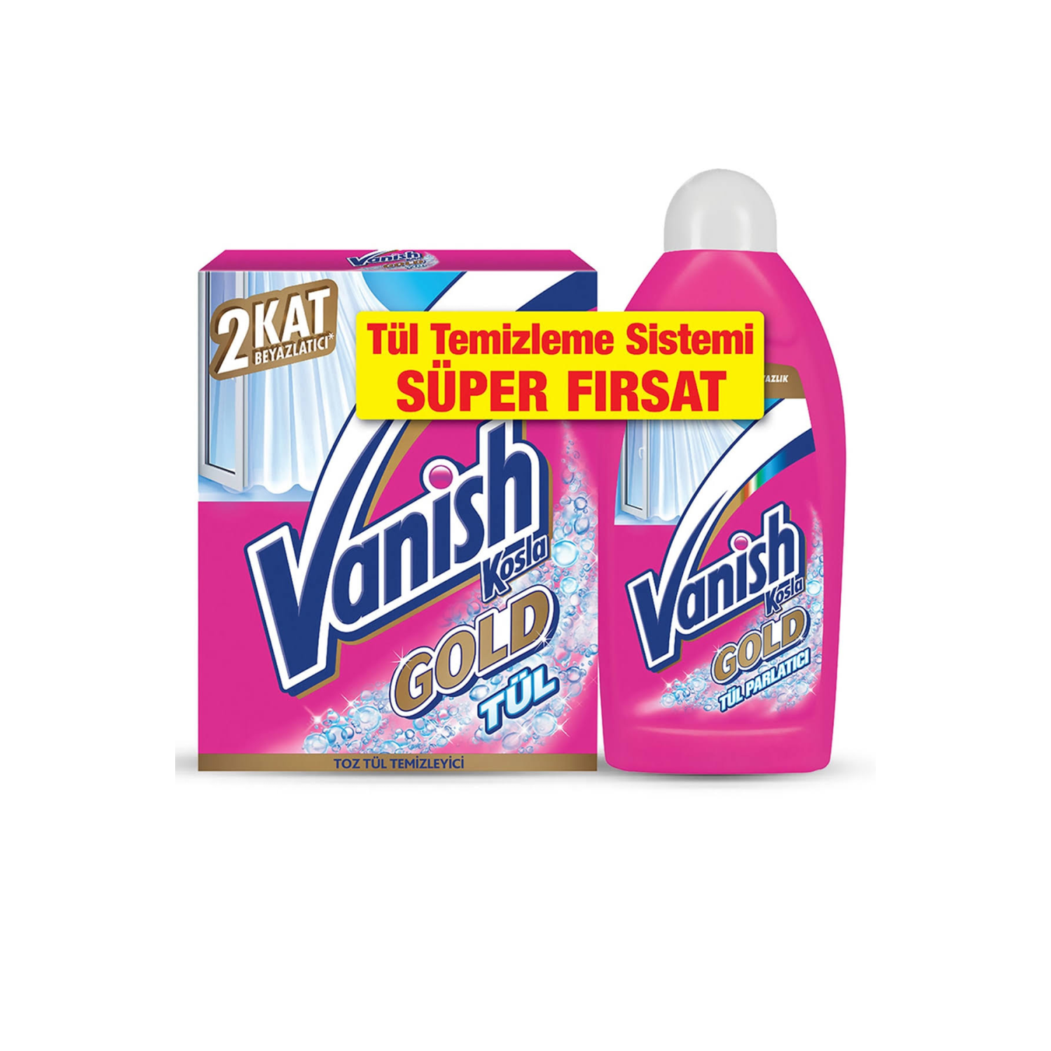 Vanish Kosla Tül Temizleyici Toz 450gr + Parlatıcı
