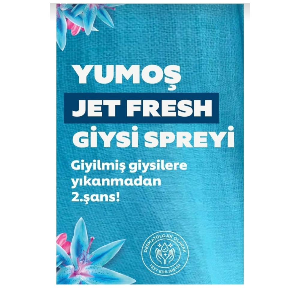 Yumoş Giysi Spreyi Jet Fresh Orkide 200 ml