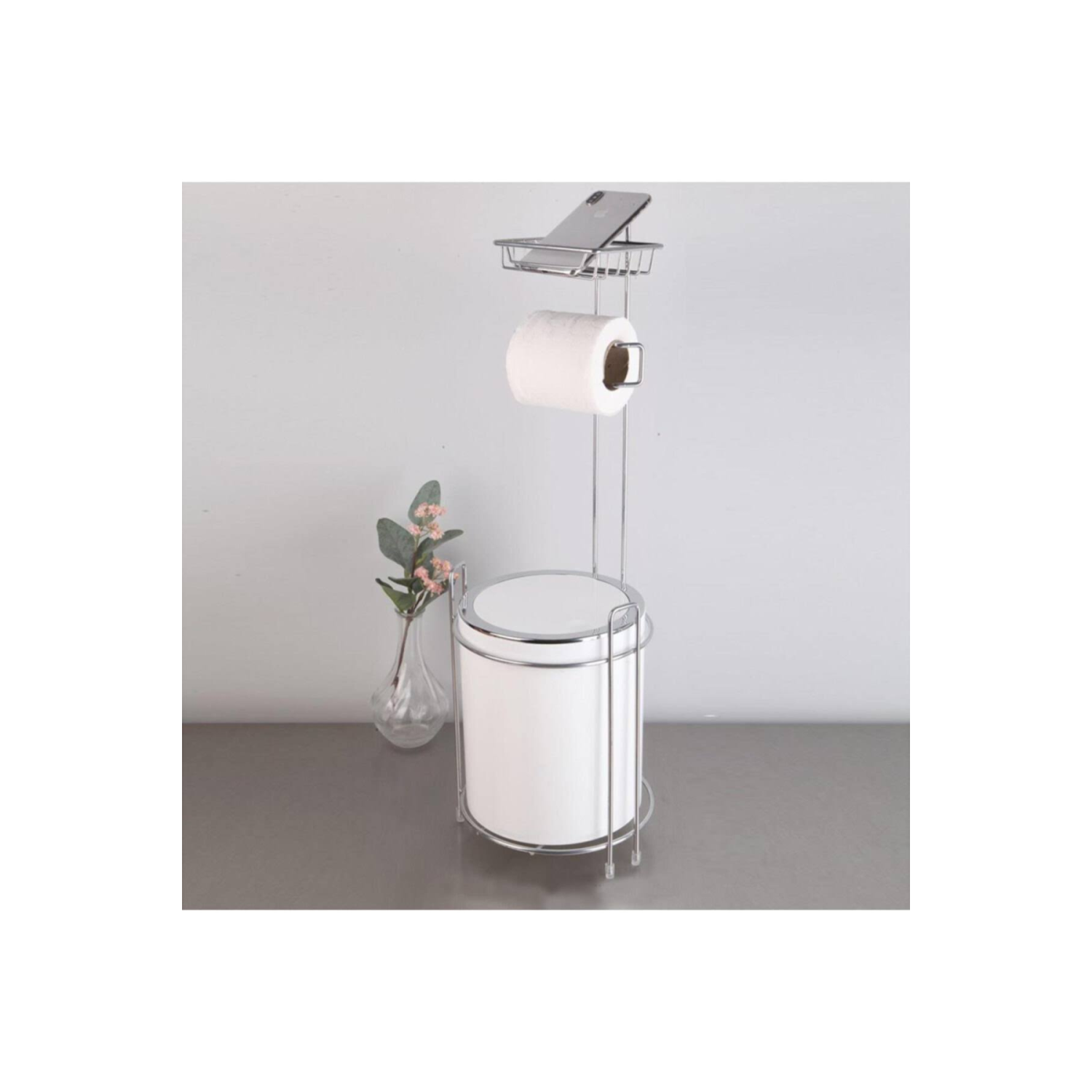 Metalife Yedekli Wc Kağıtlık ve Çöp Kovası