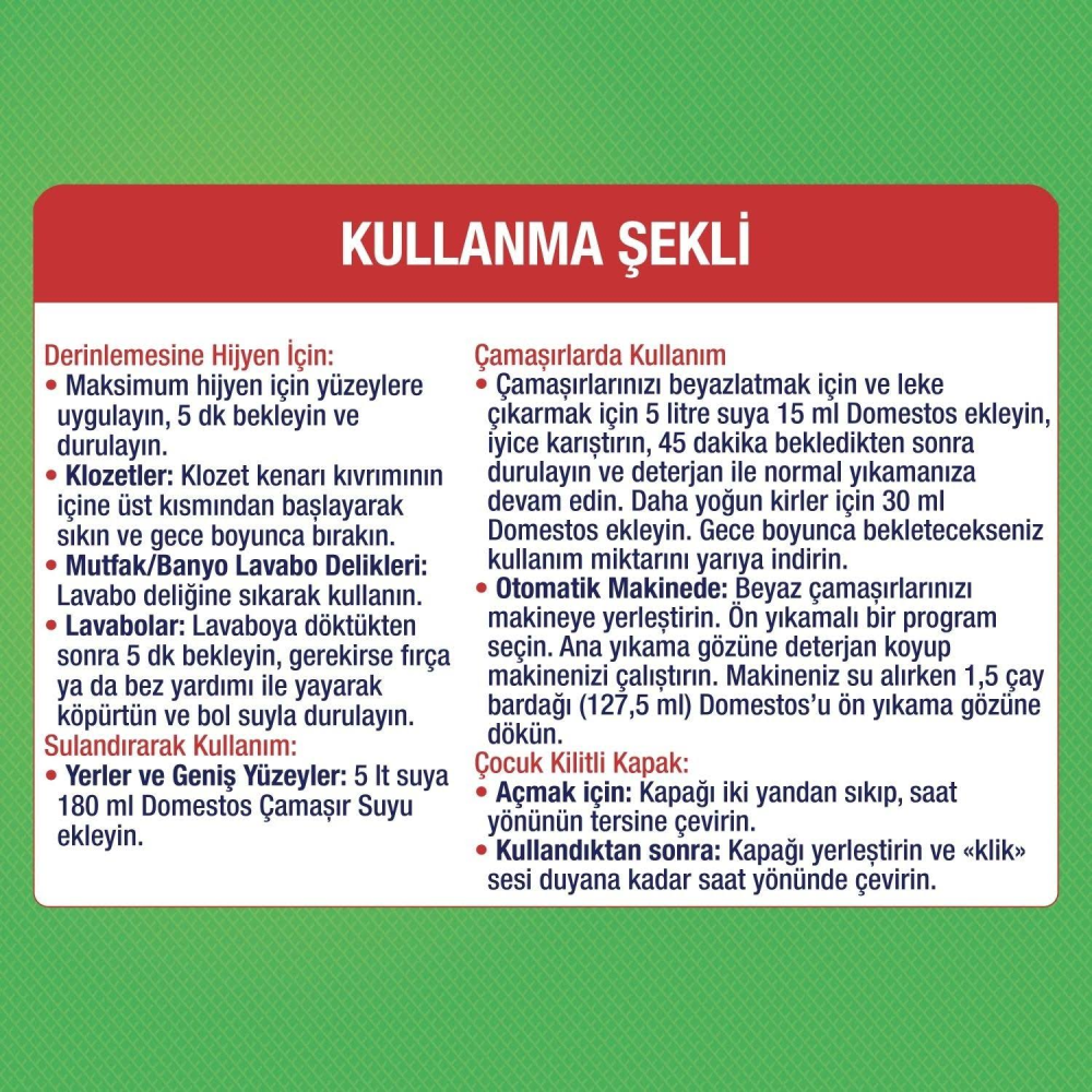 Domestos Çam Ferahlığı Çamaşır Suyu 3240 Ml