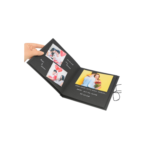 E-Hediyeci Beyaz Kalemli Kendin Yap Albüm Siyah Anı Defteri