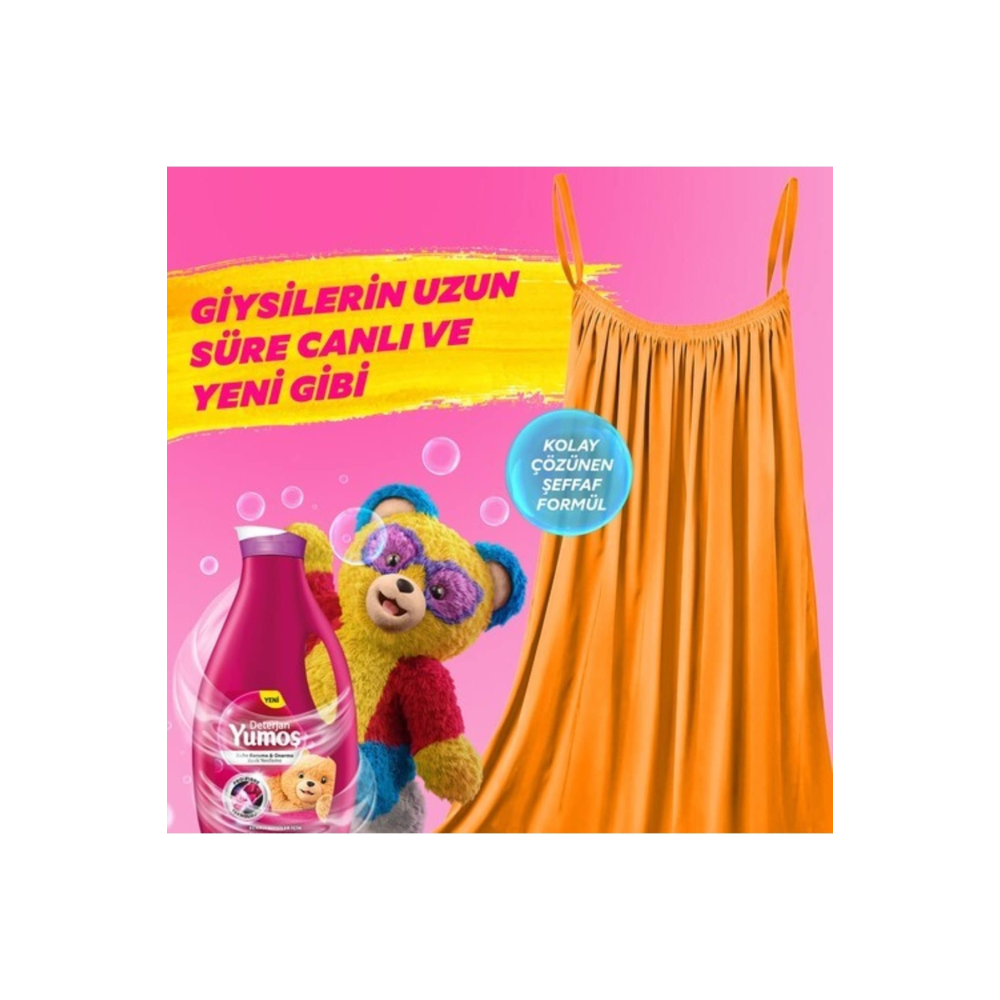 Yumoş Sıvı Bakım Deterjanı Renkli 2520 ml