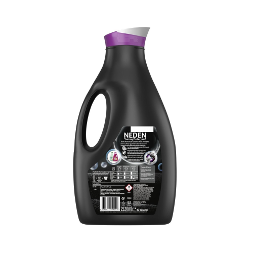 Yumoş Sıvı Bakım Deterjanı Siyah 2520 ml
