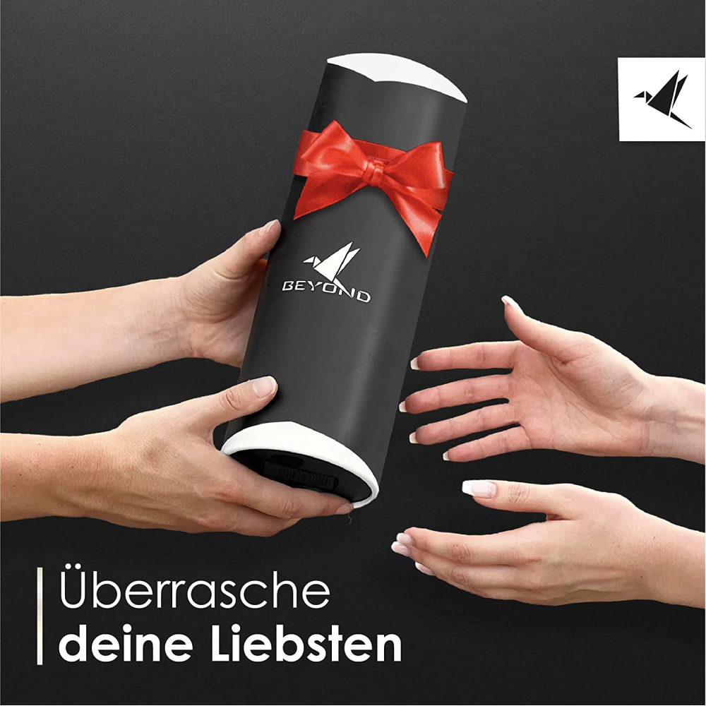 beyond Kokteyl karıştırma seti – paslanmaz çelik kokteyl seti, bar aksesuarlı, hediye kutusunda – süzgeçli mikser, ölçüm kabı, jigger, tokmak, kaşık
