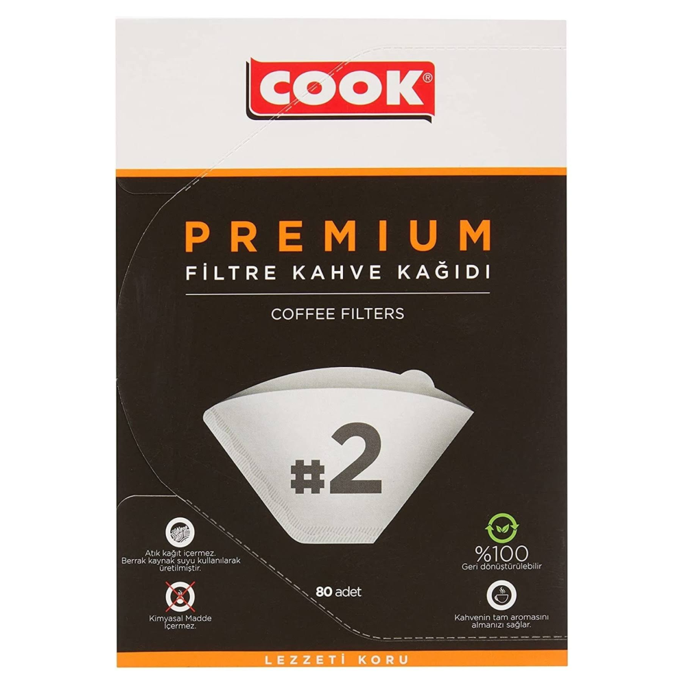 COOK Premium Filtre Kahve Kağıdı - Ebat 2
