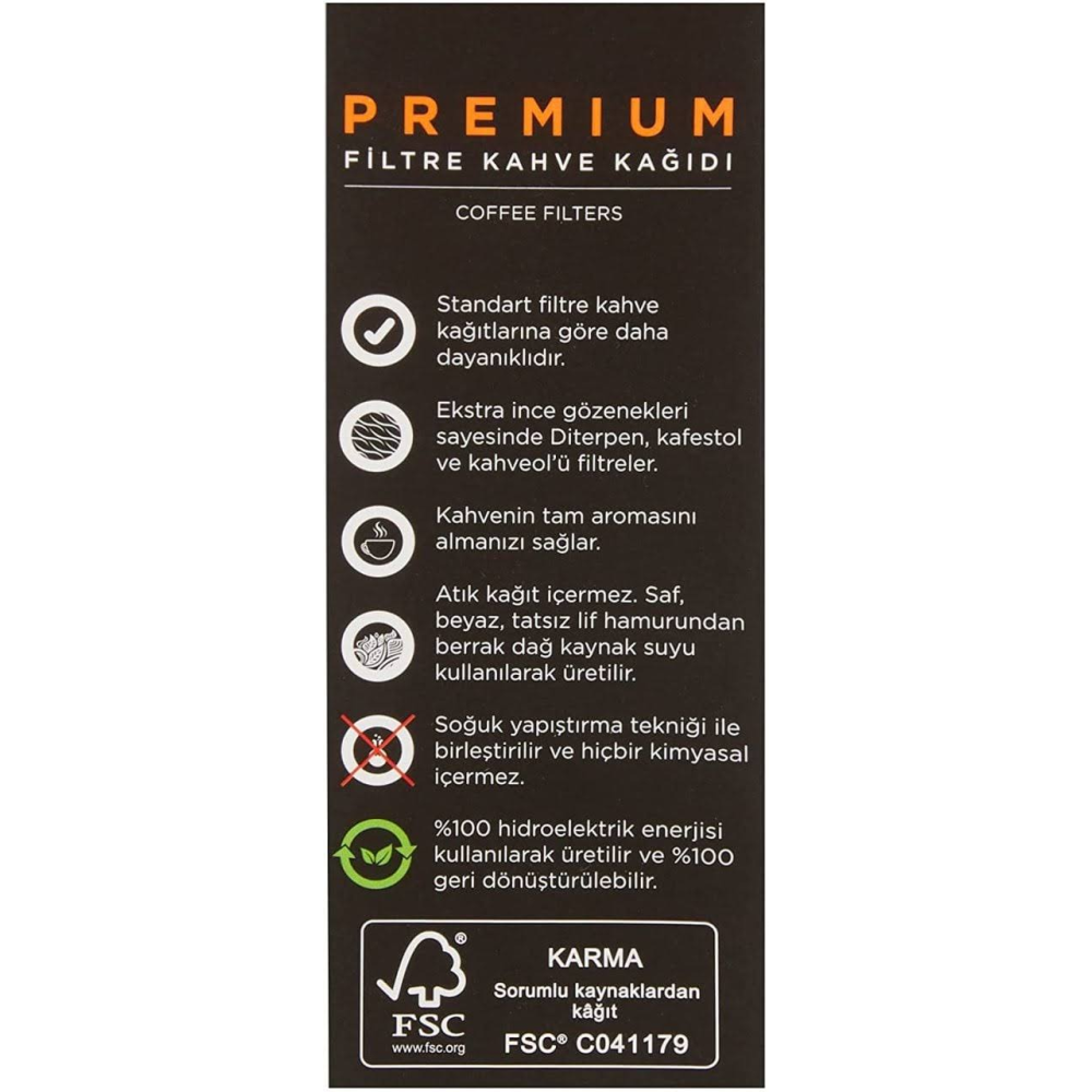 COOK Premium Filtre Kahve Kağıdı - Ebat 2