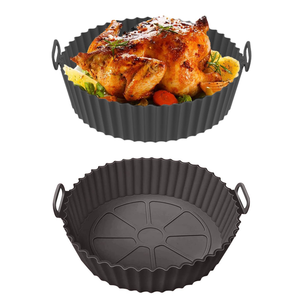 ARNİLLO Airfryer Silikon Muffin Kek Kalıbı - 7 Gözlü Hava Fritözü Ve Çörek Pişirme Aksesuarı