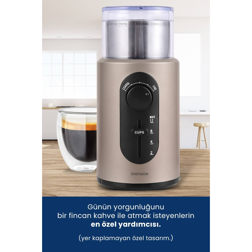 GOLDMASTER GM-7253 Minto Kahve ve Baharat Öğütücü