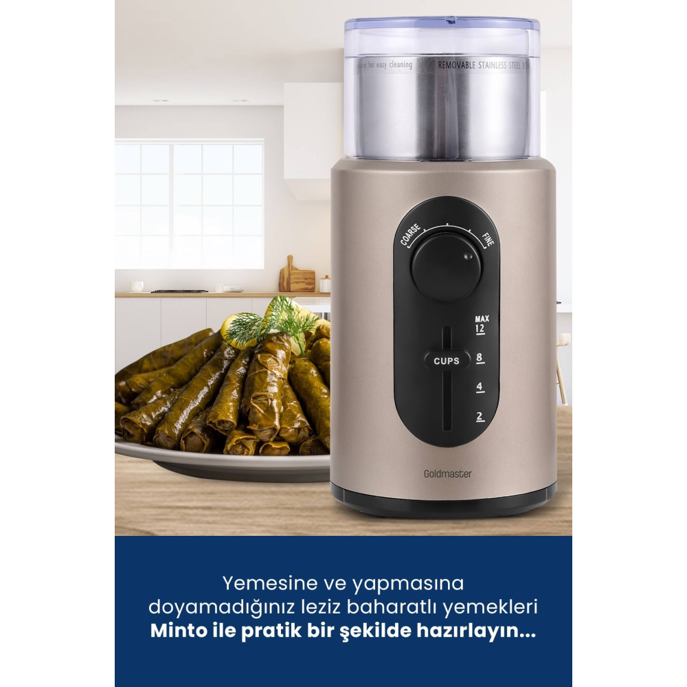 GOLDMASTER GM-7253 Minto Kahve ve Baharat Öğütücü