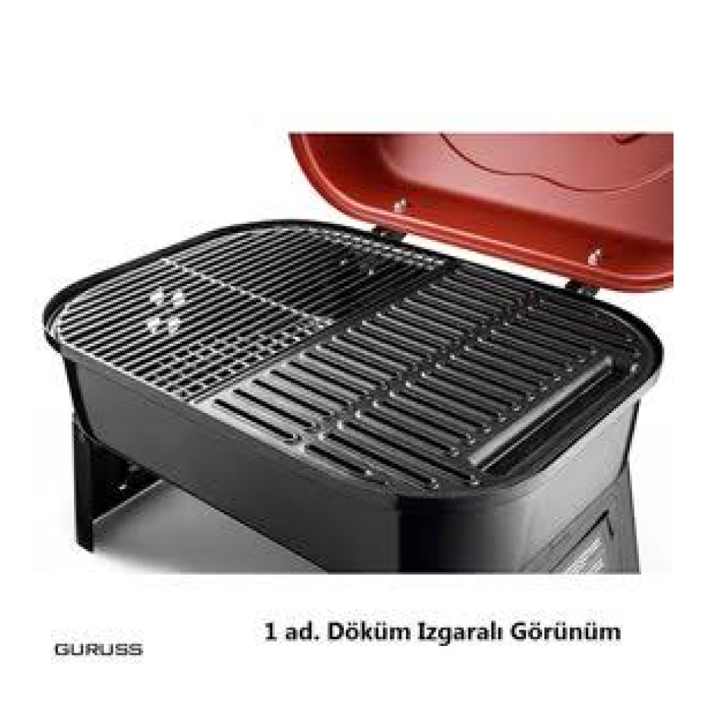 Guruss Go & Grill Mangal Oksit Kırmızı