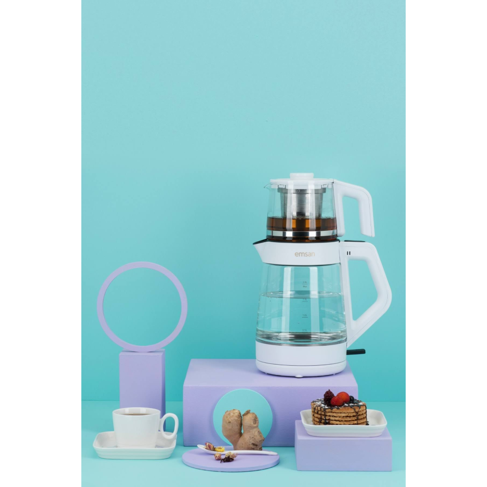 Emsan Magic Master Çay Makinesi Beyaz