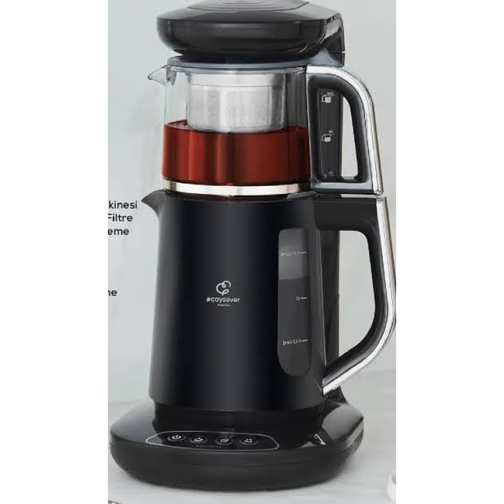 Karaca Çaysever Robotea 3 In 1 Konuşan Çay Makinesi Su Isıtıcı Ve Filtre Kahve Demleme