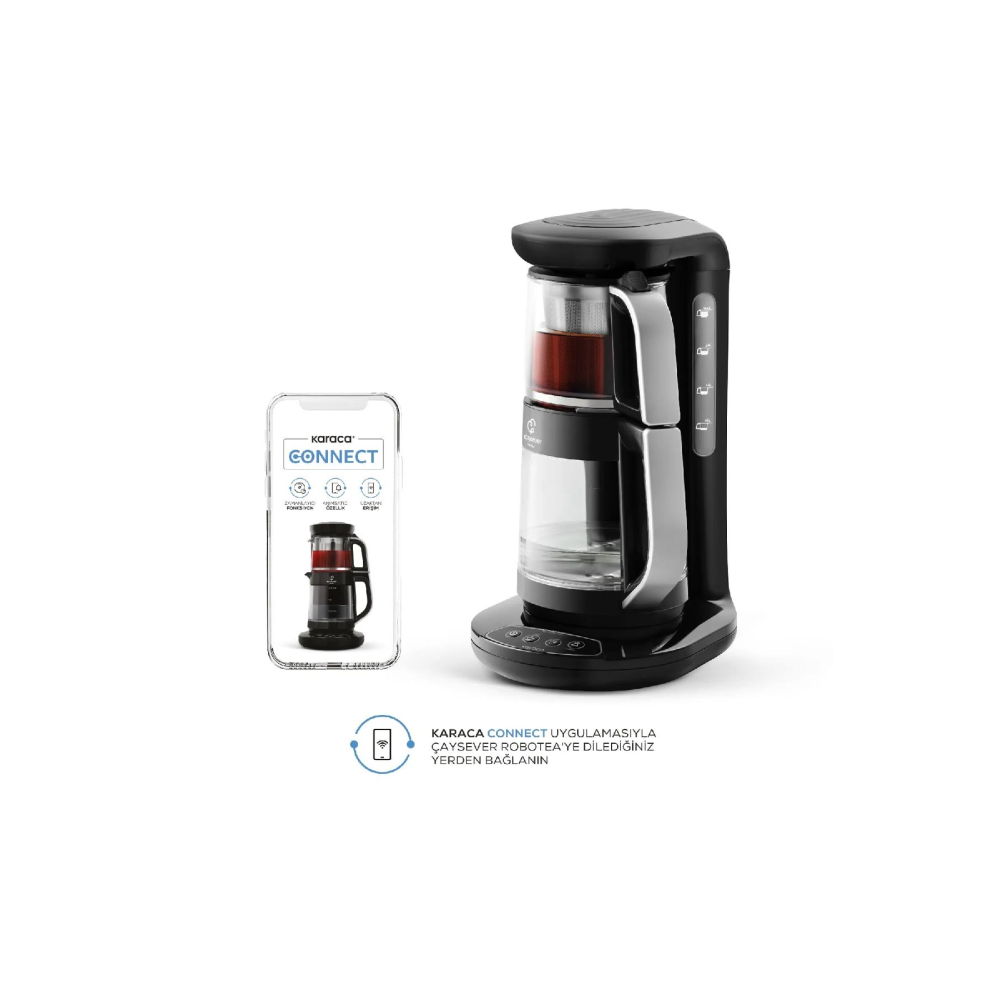 Karaca Çaysever Robotea Connect Çay Makinesi Chrome