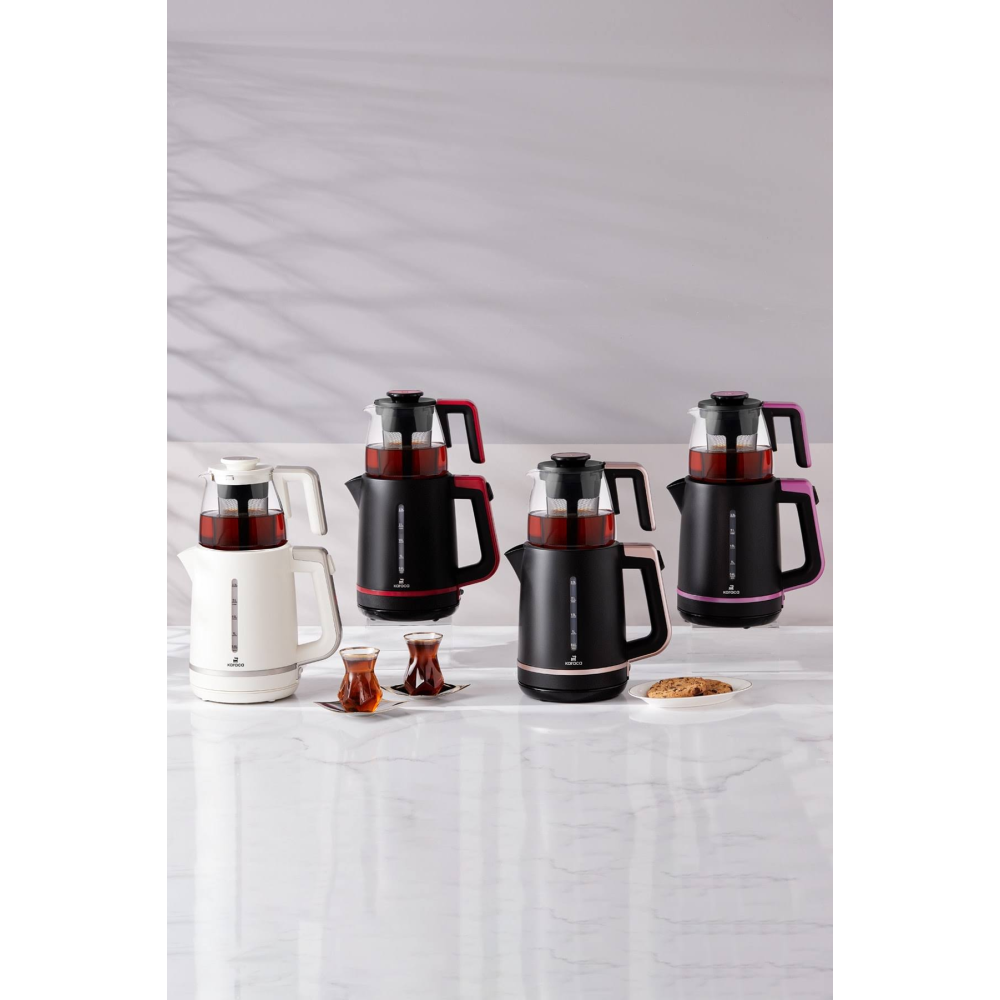 Karaca Maxi Tea XL 2in1 Cam Demlikli Çay Makinesi ve Kettle
