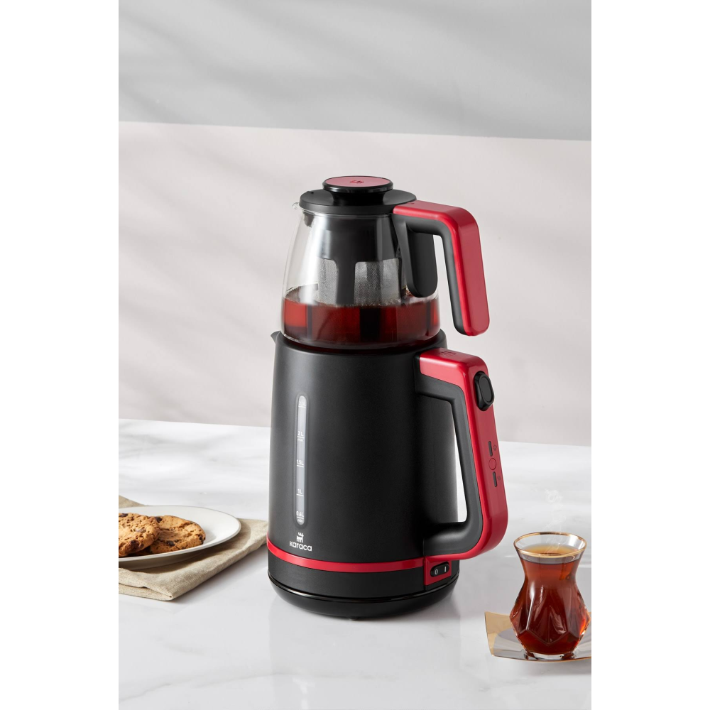 Karaca Maxi Tea XL 2in1 Cam Demlikli Çay Makinesi ve Kettle