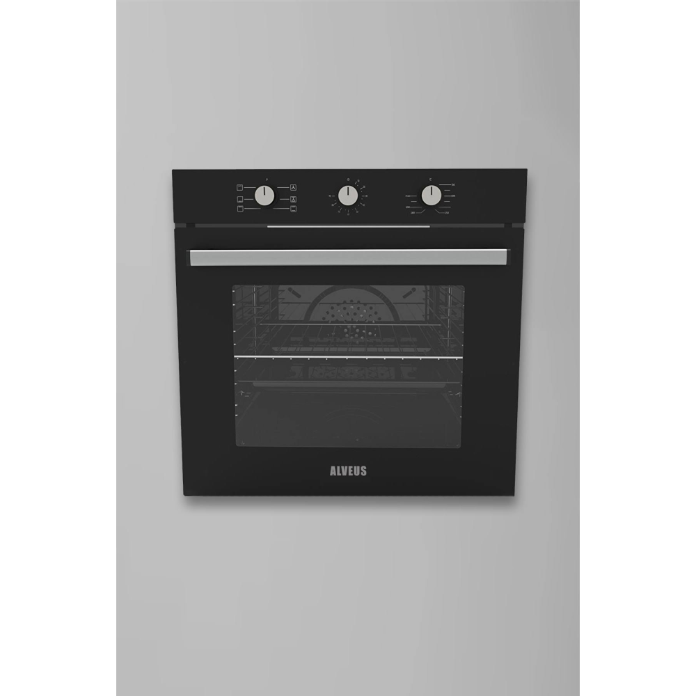 Alveus Mfa 614 Ankastre Fırın Siyah