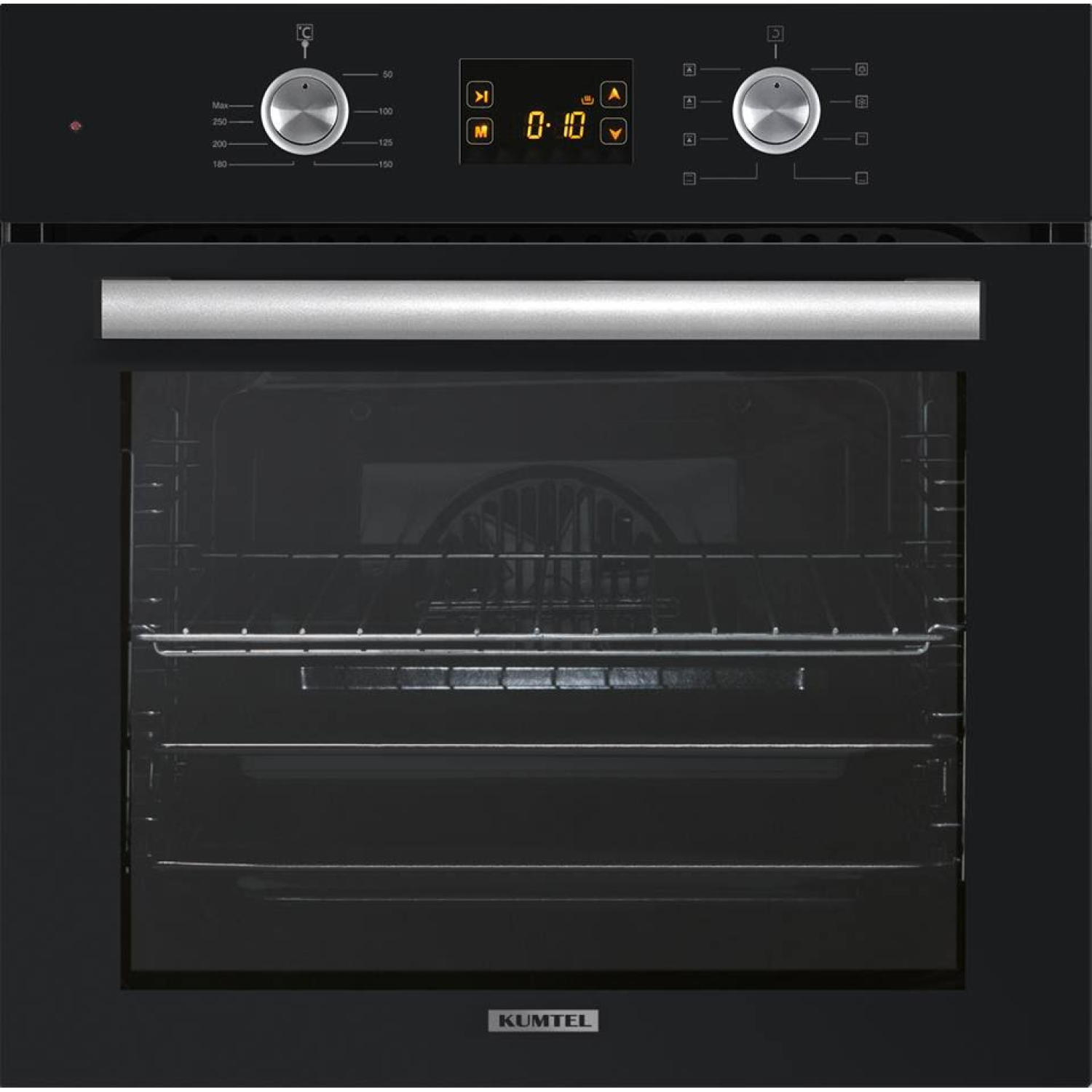 KUMTEL Digital Siyah Ankastre Fırın 8 Prog. B66 - SF2 (DDT)