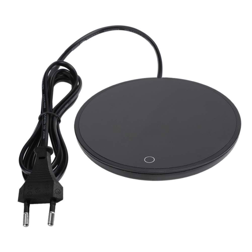 Isıtıcı Elektrikli Su Geçirmez Dokunmatik Isıtma Fincan Mat Kahve Çay Süt İçecek Isıtıcı için Sıcak Ped (AB tak 220 V-Siyah)