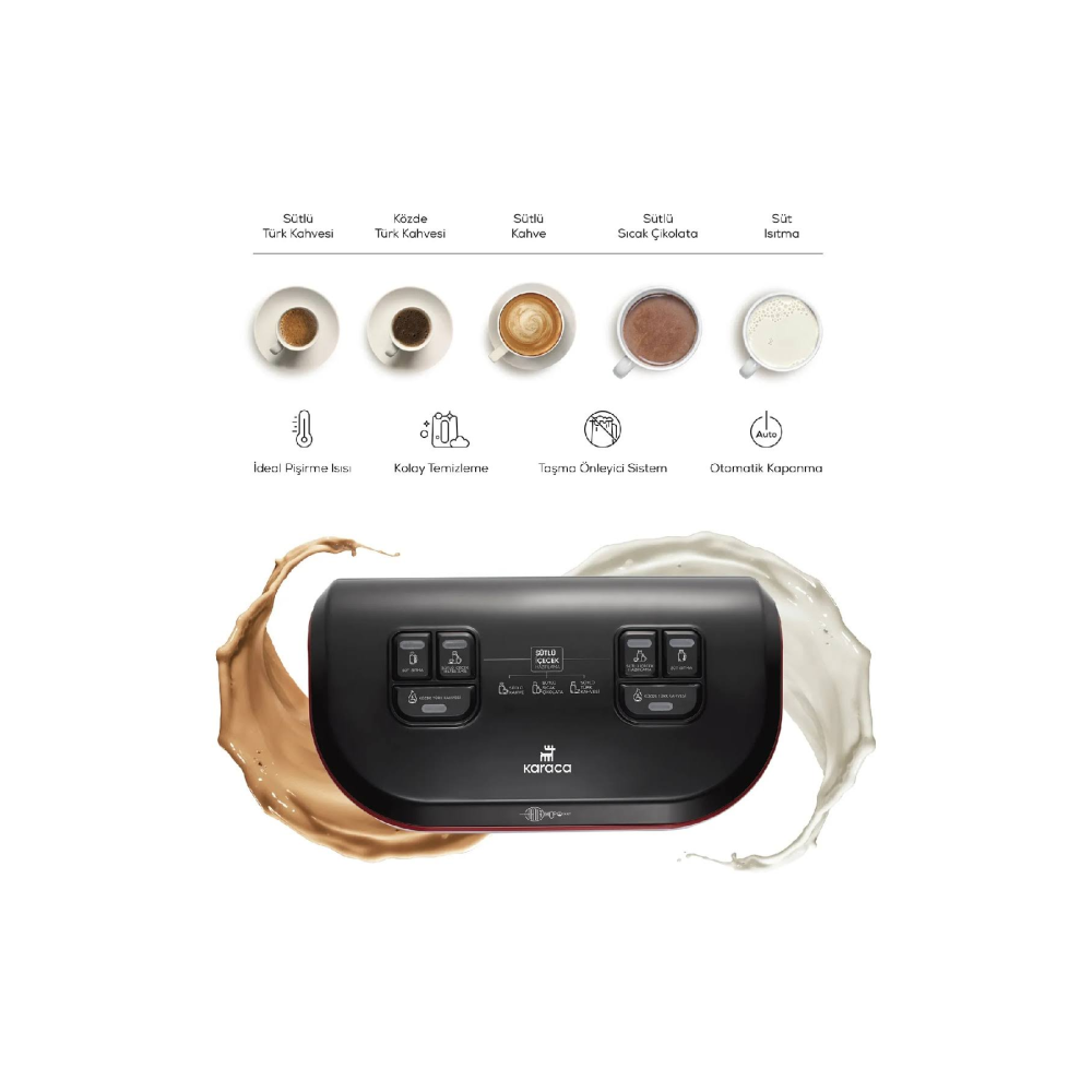 Karaca Hatır Hüps Düet Türk Kahve Makinesi Kırmızı