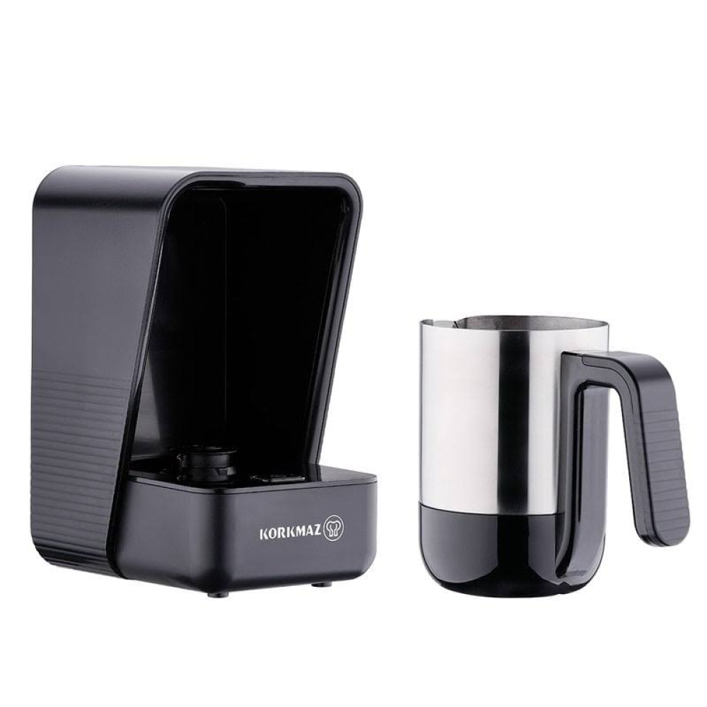 KORKMAZ Moderna Gri/satin Kahve Makinesi