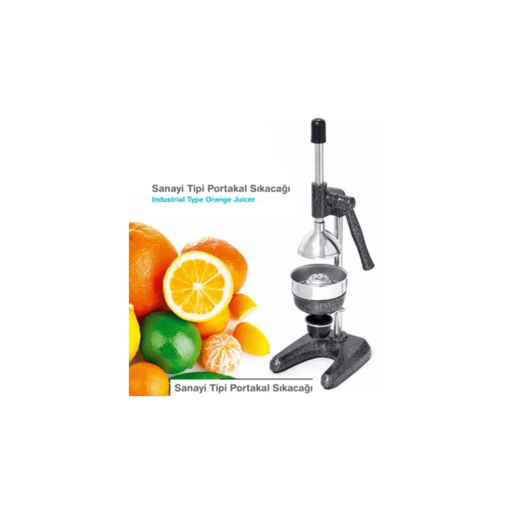 KALE 1701 Kollu Sanayi Tipi Narenciye Portakal Nar Sıkma Aleti-gri