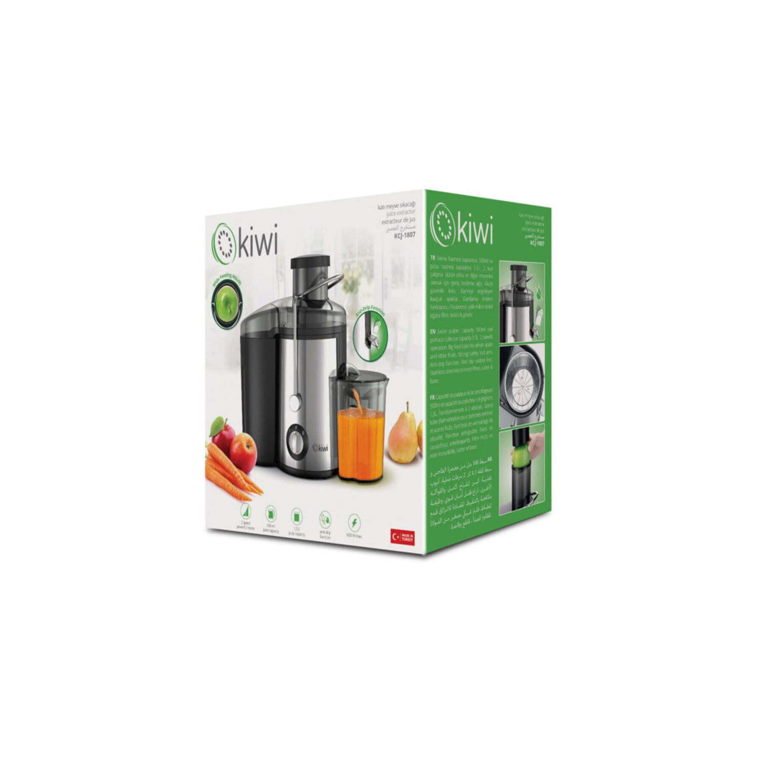 Kiwi KCJ-1807 Katı Meyve Sıkacağı