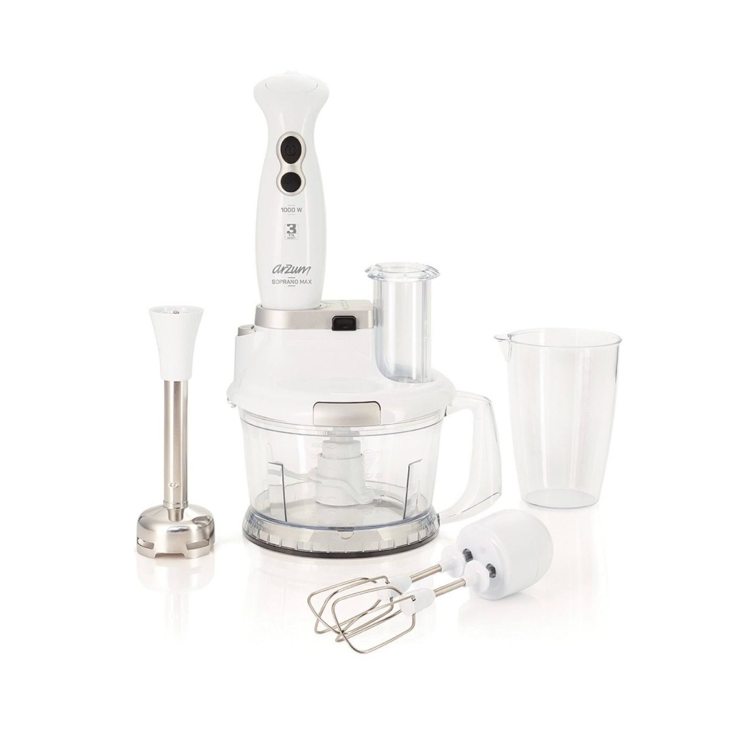 ARZUM AR1004 SOPRANO MAX MULTİ BLENDER SETİ BEYAZ