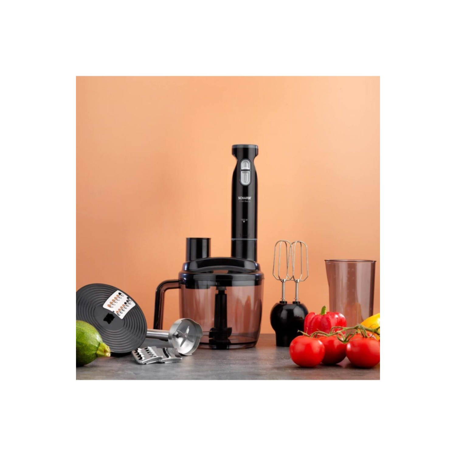 Schafer Chef Blend Siyah Mega Blender Seti
