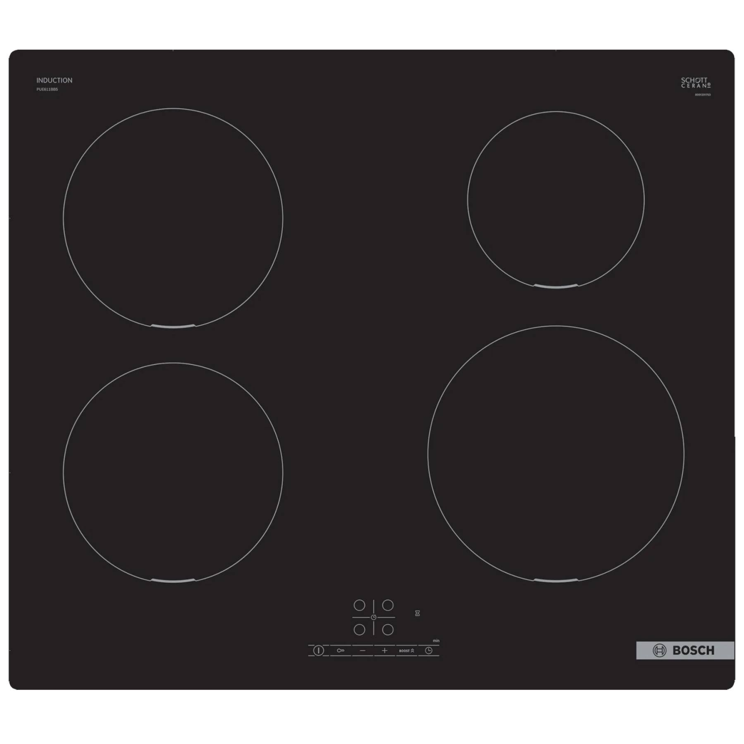 Bosch PUE611BB5E Siyah İndüksiyonlu Ankastre Ocak