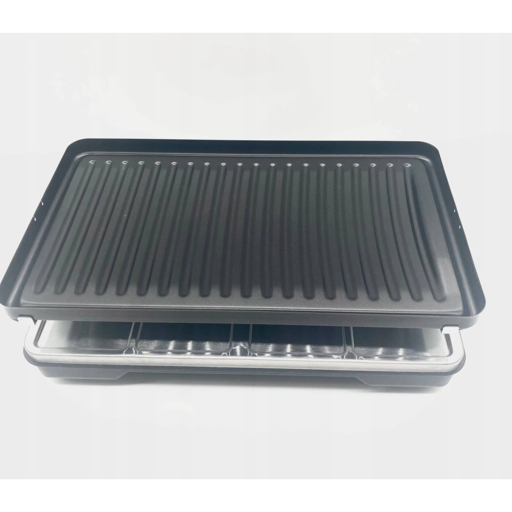 AONI Raclette mangal, dumansız elektrikli barbekü ızgarası, yapışmaz ızgara yüzeyli, 1200 W sıcaklık ayarı, bulaşık makinesinde yıkanabilir, 8