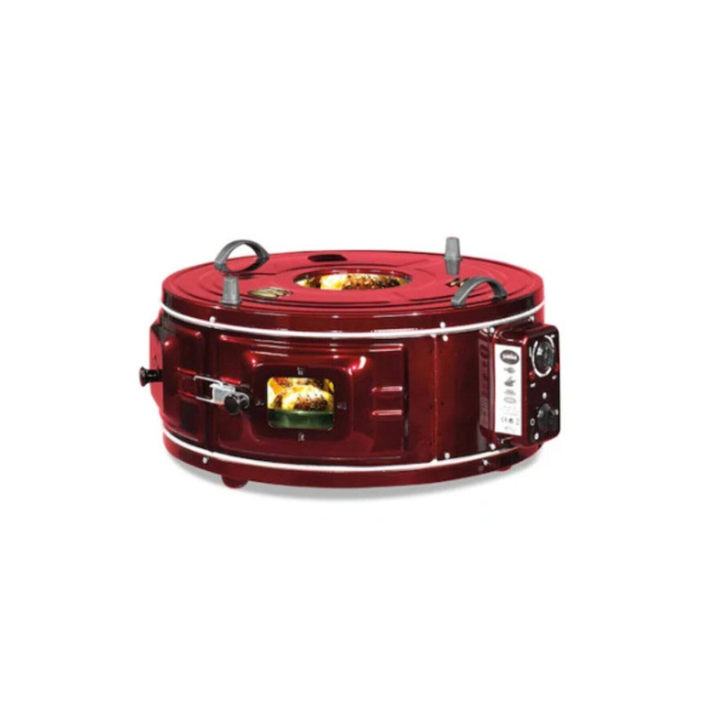 Şamdan 1007 Termostatlı Büyük Boyu Camlı Yuvarlak Davul Fırın