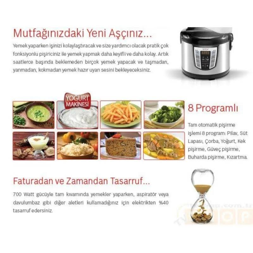 SINBO SCO-5037 Çok Fonksiyonlu Pişirici