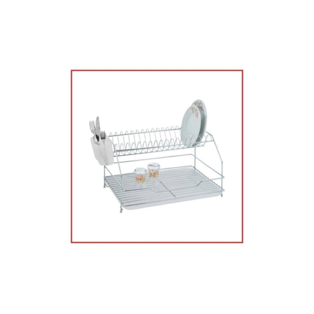 Kiwa Metal Gold 2 Katlı Paslanmaz Krom Bulaşık Sepeti - Tabaklık