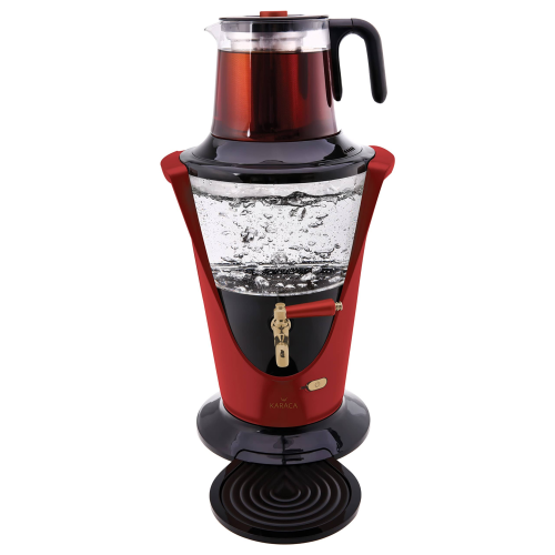 Karaca Cam Semaver Retro Kırmızı