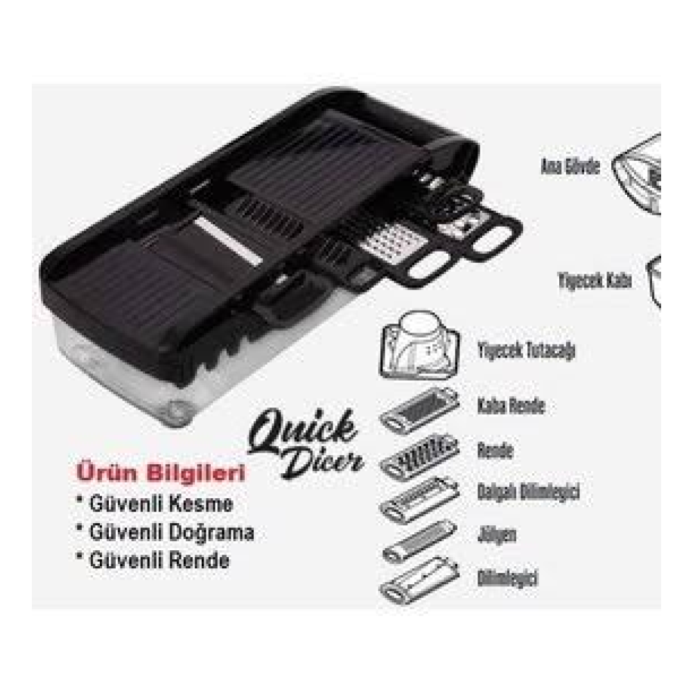 Quick Dicer Fonksiyonel Çok Amaçlı Rende