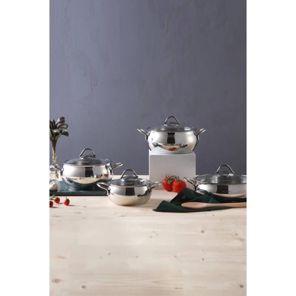 EMSAN CEMRE 8 PARÇA TENCERE SETİ