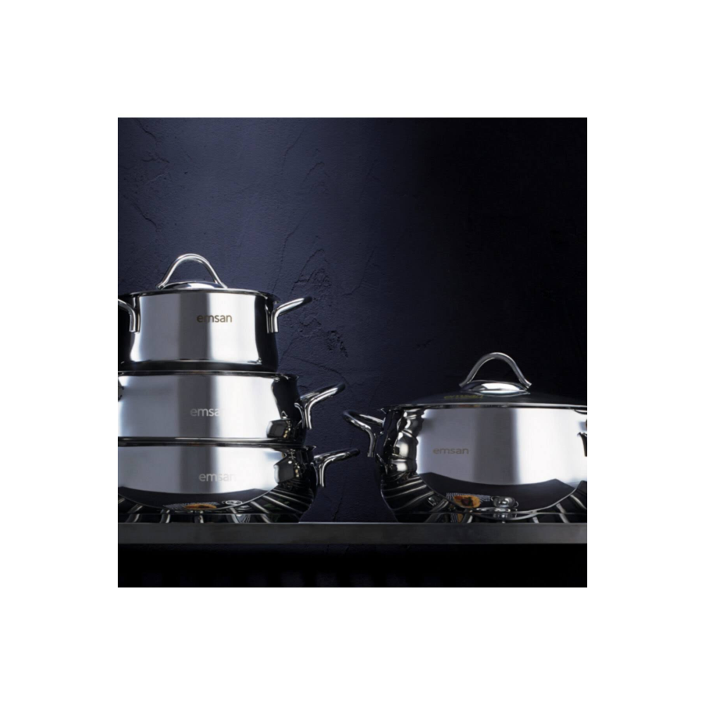 EMSAN CEMRE 8 PARÇA TENCERE SETİ
