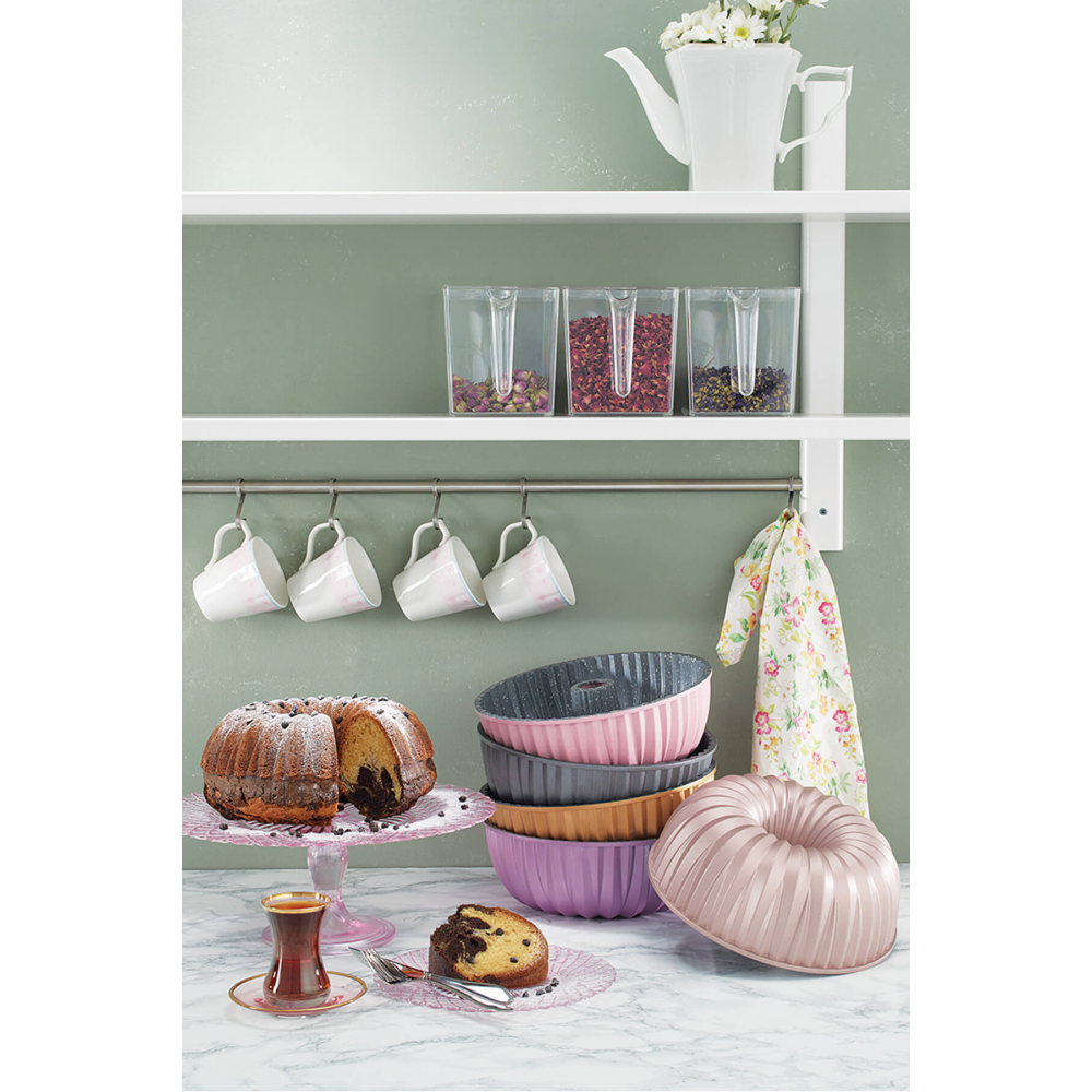 Emsan Griss Hard 24 Cm Golden Pink Kek Kalıbı