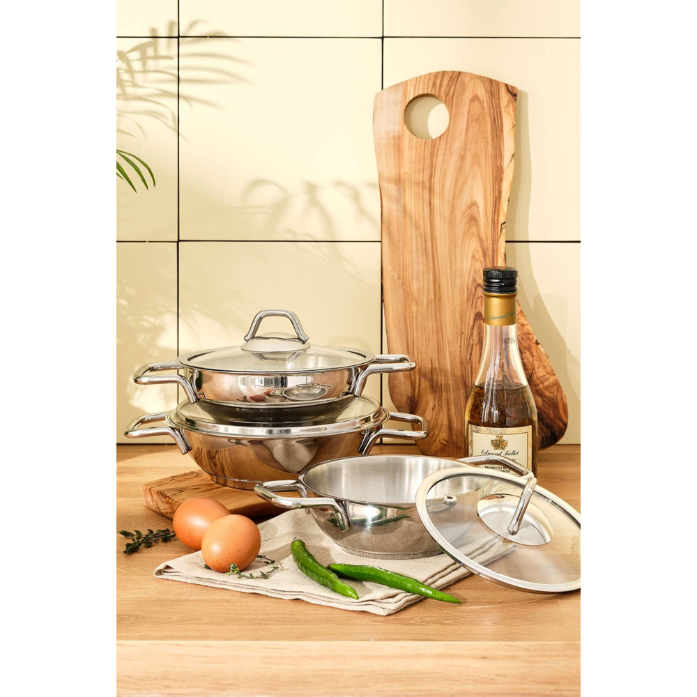 Emsan Kilyos 6 Parça Çelik Sahan Tencere Seti