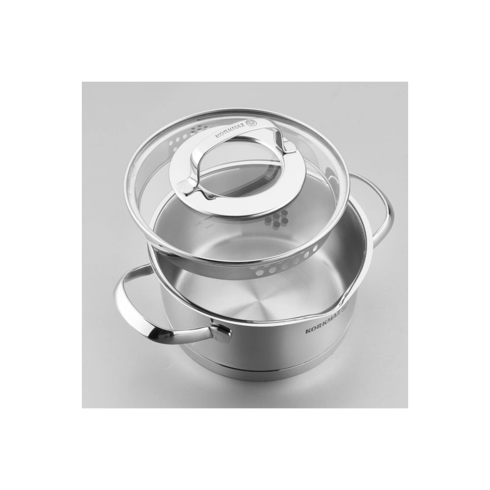 KORKMAZ Steama 6 Parça Tencere Seti