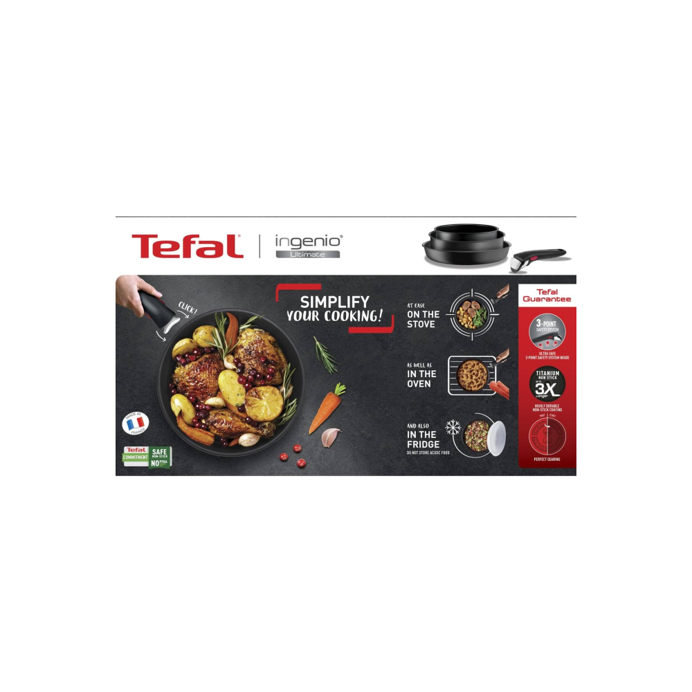 TEFAL Ingenio Ultimate Titanyum 3x Büyük Set 12 Parça