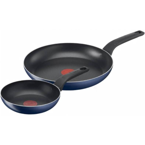 TEFAL Titanyum 1X Easy Cook&Clean Difüzyon Tabanlı İkili Tava Seti - 20/28 cm