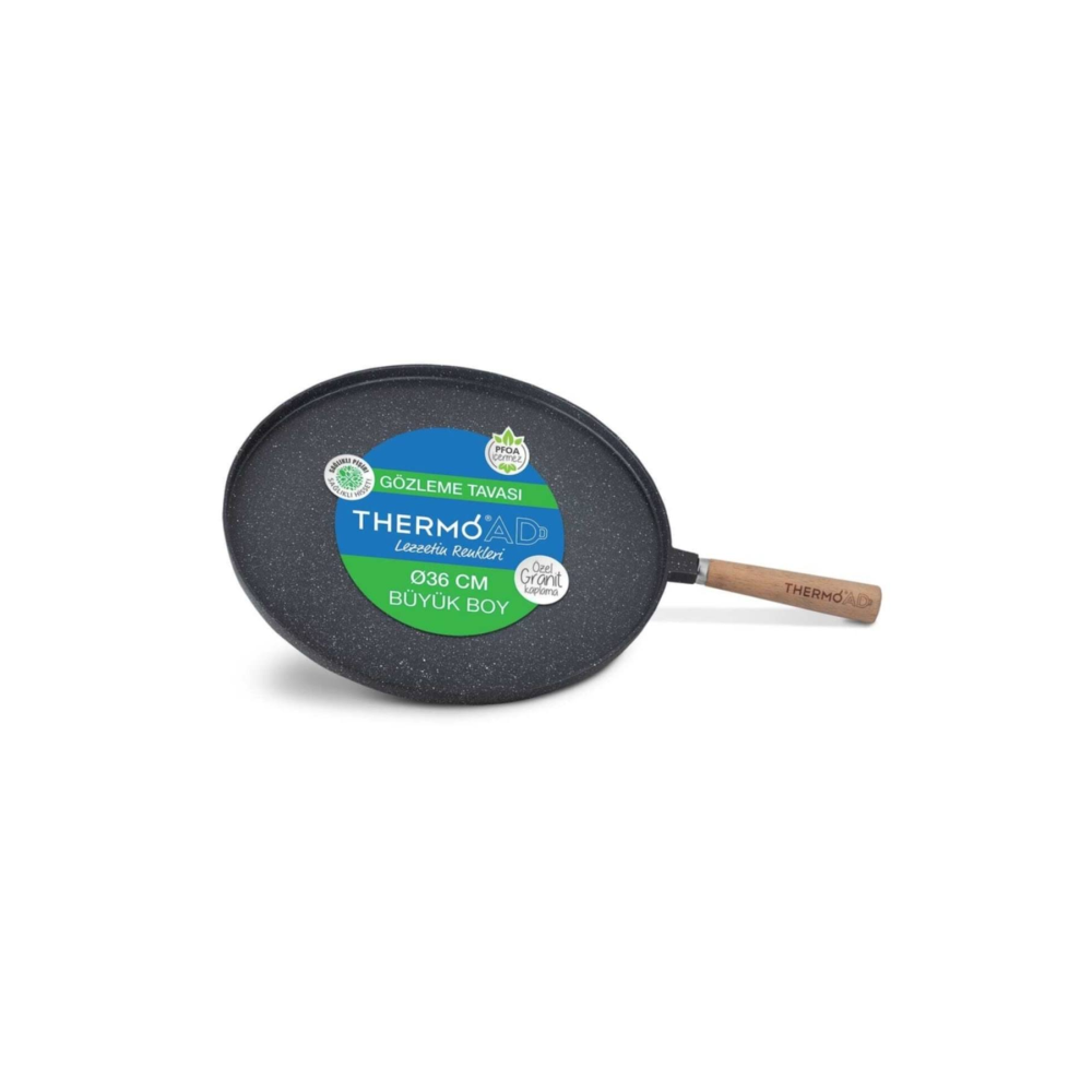 ThermoAD Alüminyum Granit Döküm 36 Cm Gözleme Tavası - Tad36gzlmaac